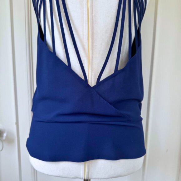 NAKED ZEBRA Navy Strappy Tank Size M - Picture 8 of 14